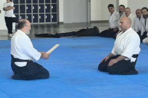 Entrega SHIHAN a Jorge Guillen 6º Dan Aikikai