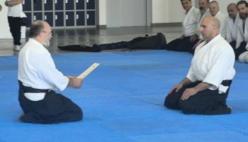 Entrega SHIHAN a Jorge Guillen 6º Dan Aikikai